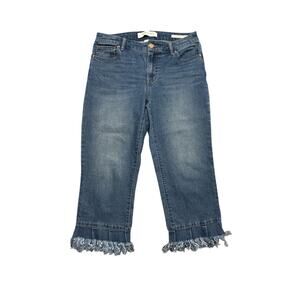 Fringe Boho Denim Capris